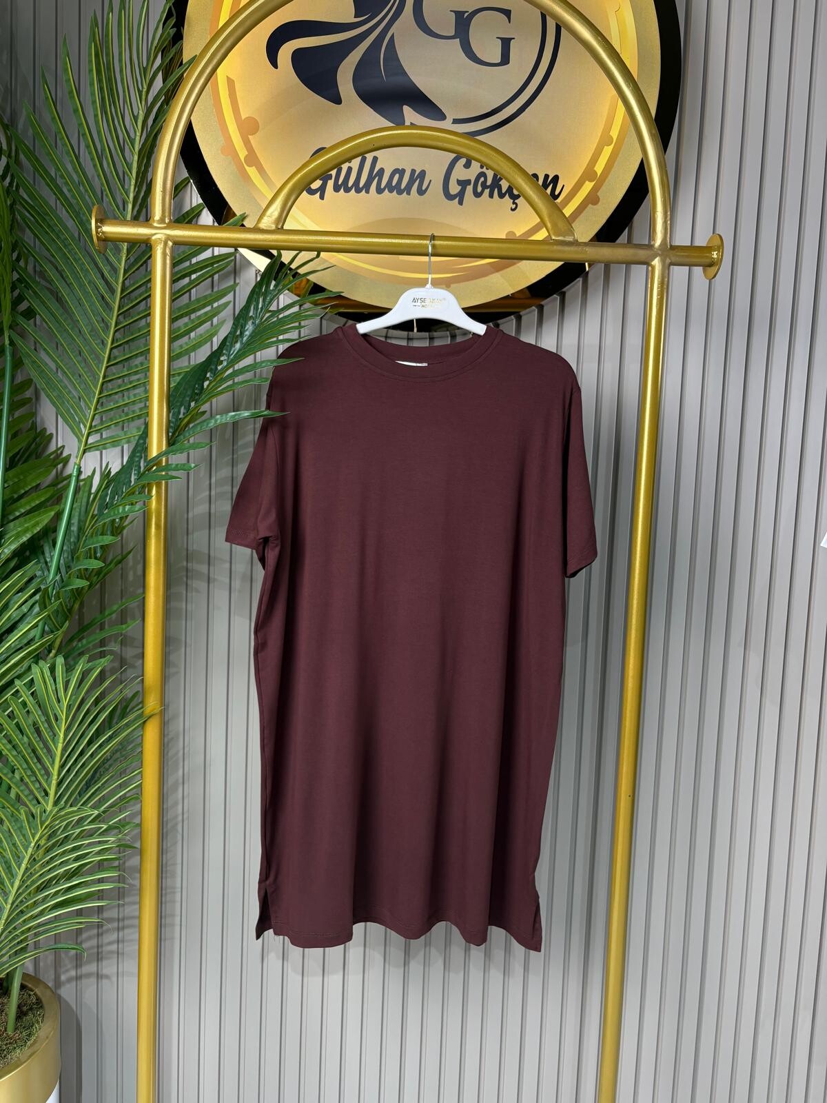 Ayşe Akay Yarım Kol Düz Tişört/İçlik