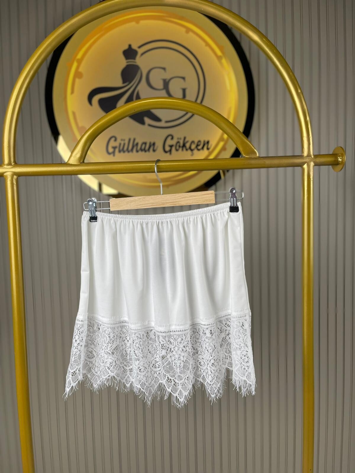 Dantel Detaylı Etek İçlik