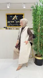Yeni Desen Kapitone Yelek