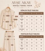%100 Pamuklu Nakış Detaylı İNCE TENSEL 2'Lİ TAKIM