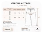 İnce Yazlık Viskon Pantolon