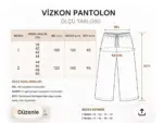 İnce Yazlık Viskon Pantolon