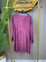 Otantik Kumaş Mor Tunik
