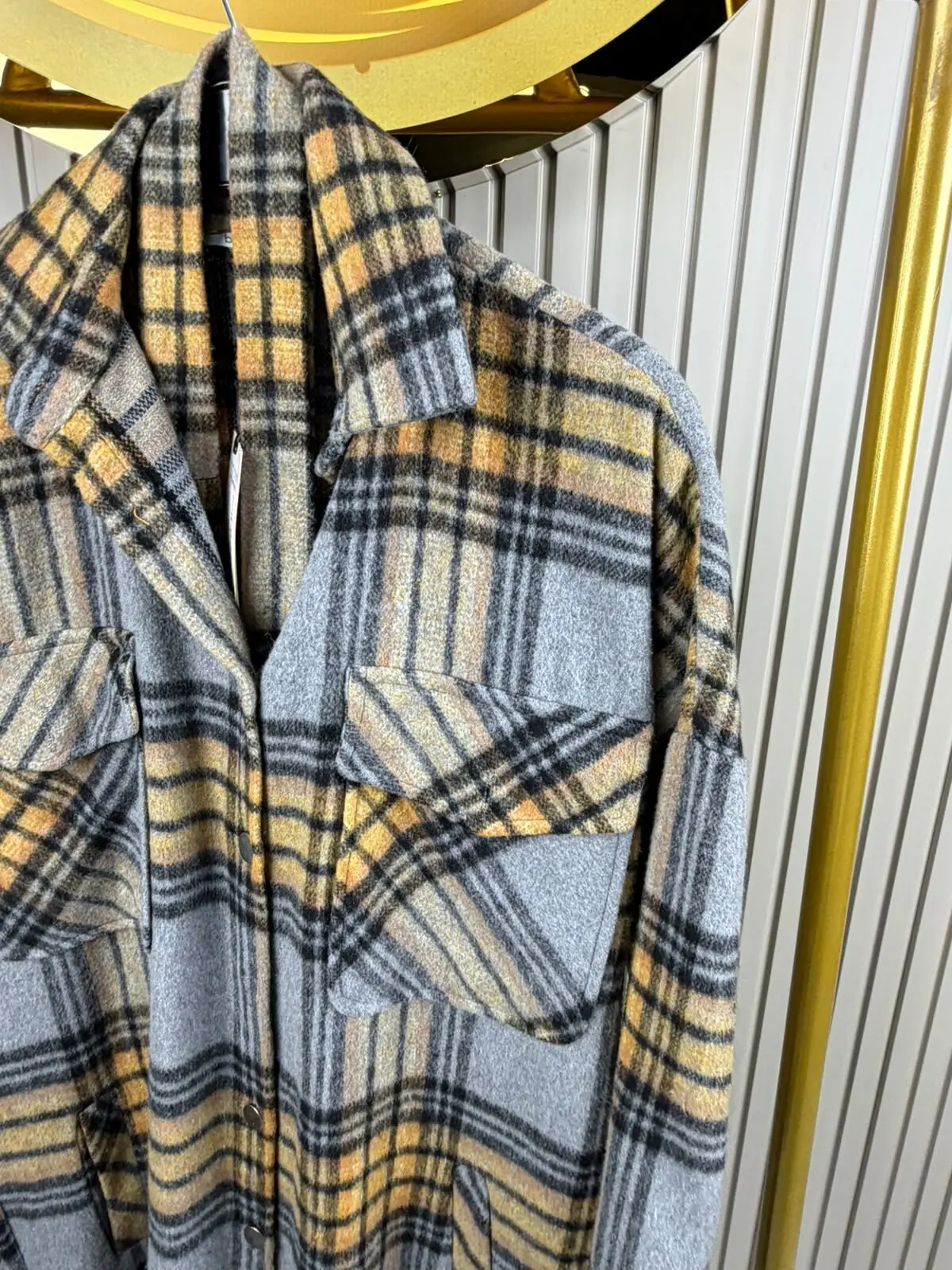 Belemir Moda Ekose Uzun Gömlek