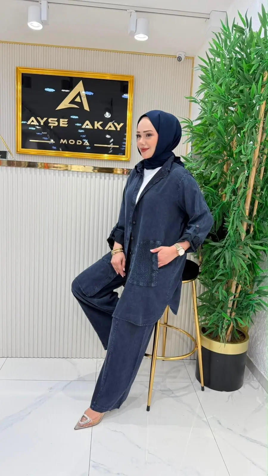 CEPLERİ FİLE DETAYLI İNCE KOT 2'Lİ TAKIM
