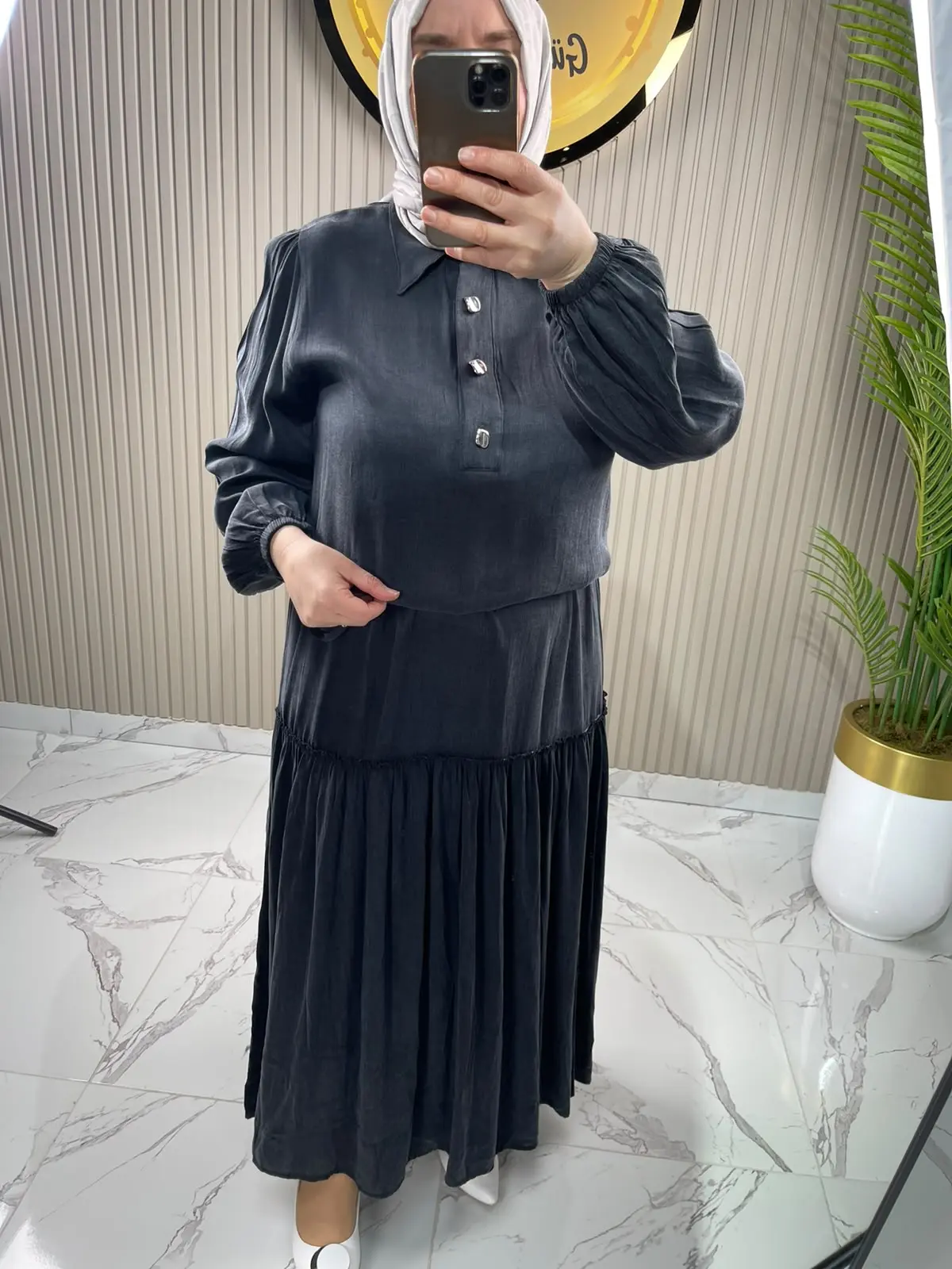 Ayşe Akay İpek Cupra Elbise