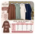 AYŞE AKAY FERMUARLI KAPİTONE KAP